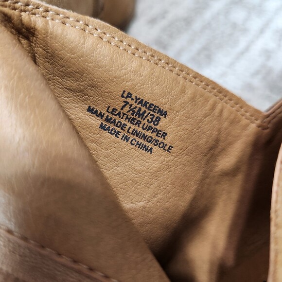 Lucky Brand womens Yakeena brown suede wedge bootie boot size 7.5 - Picture 8 of 11